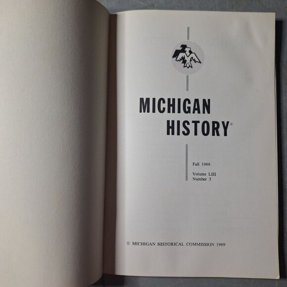 Michigan History Fall 1969 Book Historical Commission Department of State Green - Picture 5 of 11
